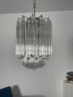 Prism Glass Chandelier – Handcrafted Murano Style Pendant Light