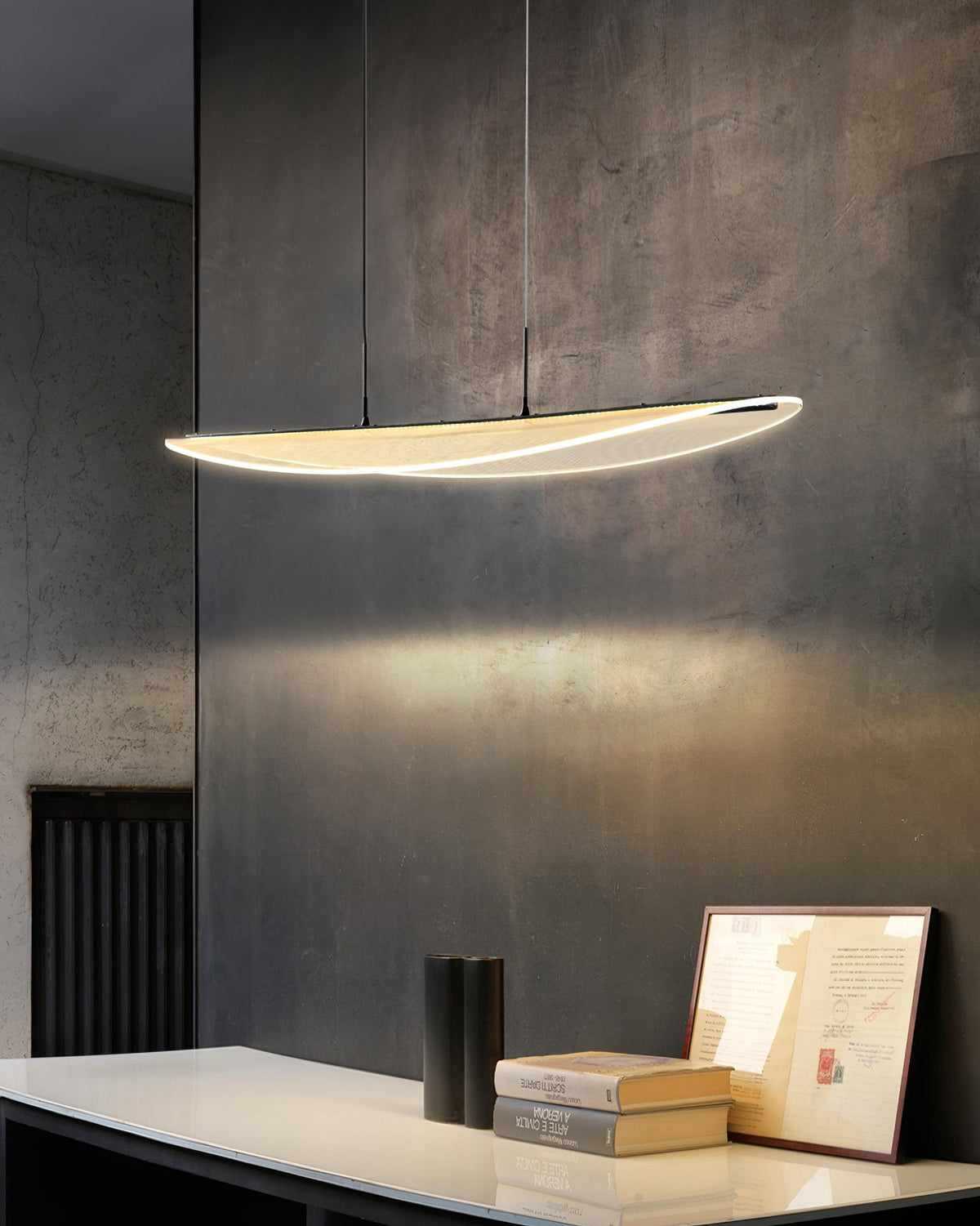 Transparent Leaf Pendant Light