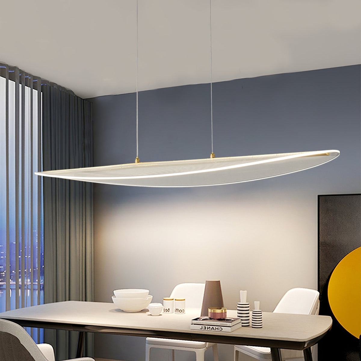 Transparent Leaf Pendant Light