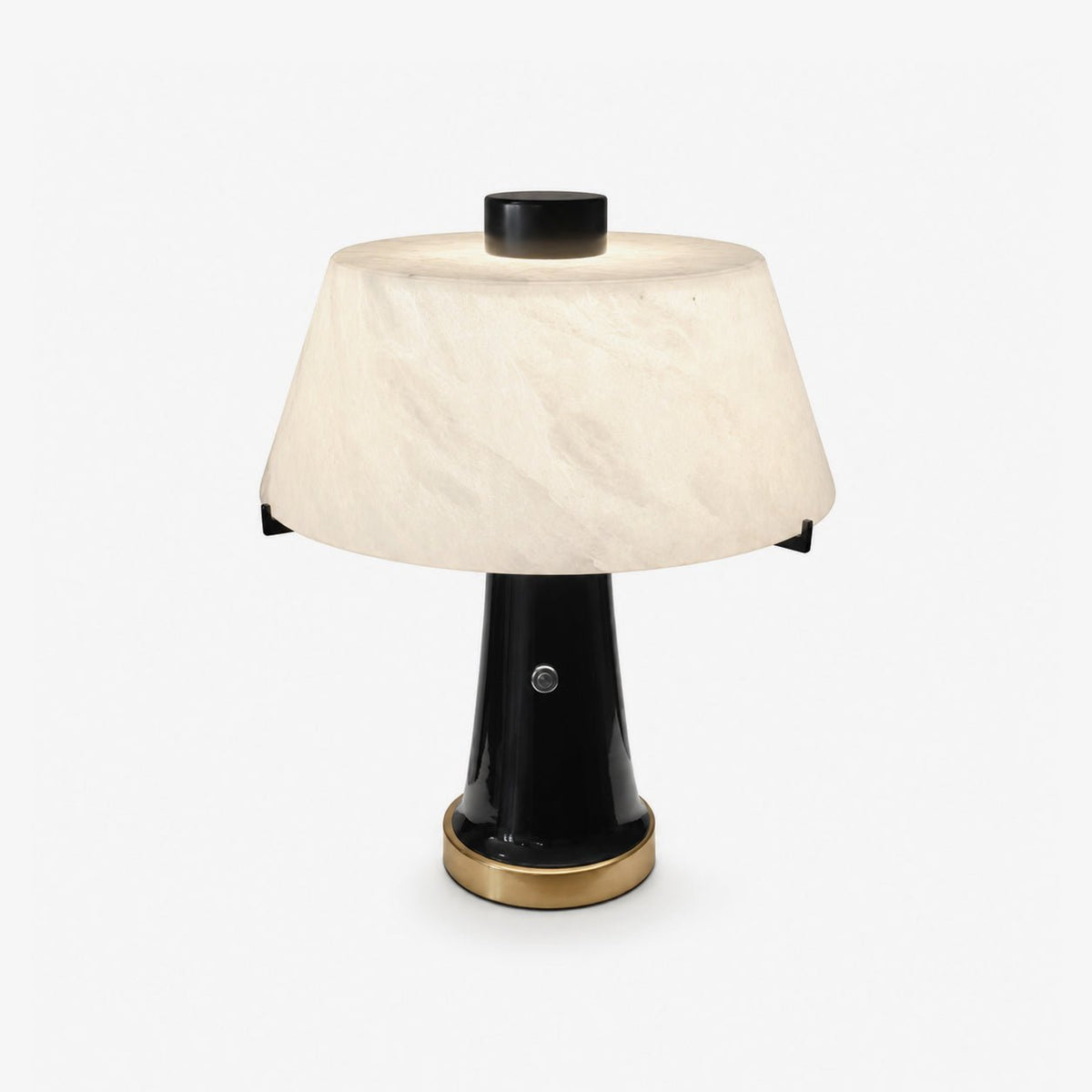 Trapezia Alabaster Desk Lamp — Sculptural Table Light for Modern Interiors