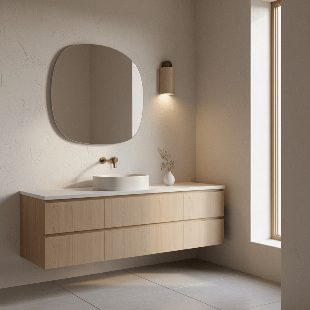 Travertine Cylinder Wall Sconce with Cap – Modern Natural Stone Lighting
