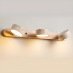 Travertine Duo Wood Wall Light 1