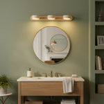 Travertine Duo Wood Wall Light 1