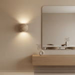Travertine Globe Wall Sconce – Natural Stone Ambient Lighting