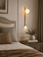 Travertine Wall Sconce with Up and Down Lighting