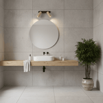 Travertine Triple Spotlight Wall Sconce in Walnut Wood