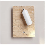 Travertine Axis Directional Wall Sconce in Natural Stone