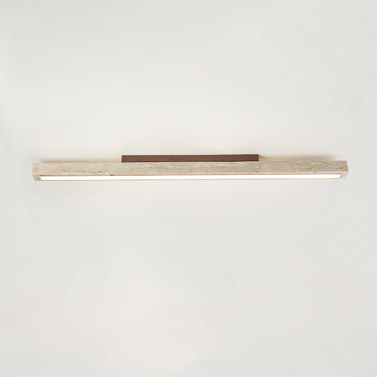 Travertine Linear Ceiling Light – Natural Stone LED Fixture for Modern Interiors