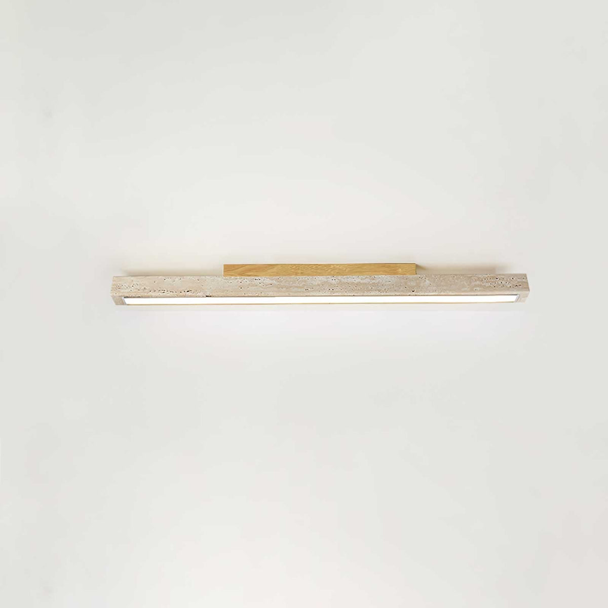 Travertine Linear Ceiling Light – Natural Stone LED Fixture for Modern Interiors