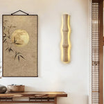 Travertine Column Glow Wall Sconce – Modern Stone LED Wall Light