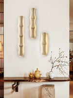 Travertine Column Glow Wall Sconce – Modern Stone LED Wall Light