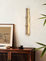 Travertine Column Glow Wall Sconce – Modern Stone LED Wall Light