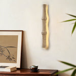 Travertine Column Glow Wall Sconce – Modern Stone LED Wall Light