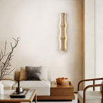Travertine Column Glow Wall Sconce – Modern Stone LED Wall Light