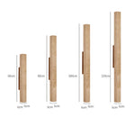 Travertine Column Wall Sconce in Yellow Travertine