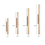Travertine Column Wall Sconce in Yellow Travertine
