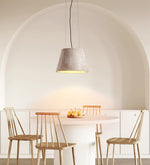 Travertine Cone Pendant Light – Natural Stone Illumination