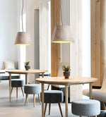 Travertine Cone Pendant Light – Natural Stone Illumination