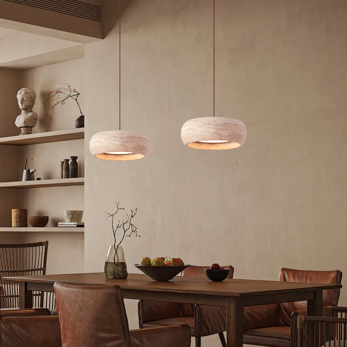 travertine-drum-pendant-lamp