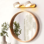 Travertine Duo Wall Sconce — Natural Stone LED Wall Light