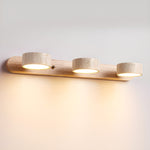 Travertine Duo Wall Sconce — Natural Stone LED Wall Light