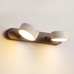 Travertine Duo Wall Sconce — Natural Stone LED Wall Light