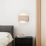 Ribbed Travertine Wall Sconce | Organic Modern Stone Lighting