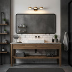 Traviso Beam Vanity Light – Travertine LED Wall Sconce, Modern Minimalist Bathroom Lighting