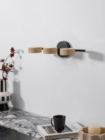 Traviso Beam Vanity Light – Travertine LED Wall Sconce, Modern Minimalist Bathroom Lighting