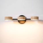 Traviso Beam Vanity Light – Travertine LED Wall Sconce, Modern Minimalist Bathroom Lighting