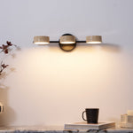 Traviso Beam Vanity Light – Travertine LED Wall Sconce, Modern Minimalist Bathroom Lighting