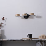 Traviso Beam Vanity Light – Travertine LED Wall Sconce, Modern Minimalist Bathroom Lighting