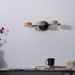 Traviso Beam Vanity Light – Travertine LED Wall Sconce, Modern Minimalist Bathroom Lighting