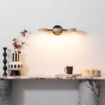 Traviso Beam Vanity Light – Travertine LED Wall Sconce, Modern Minimalist Bathroom Lighting