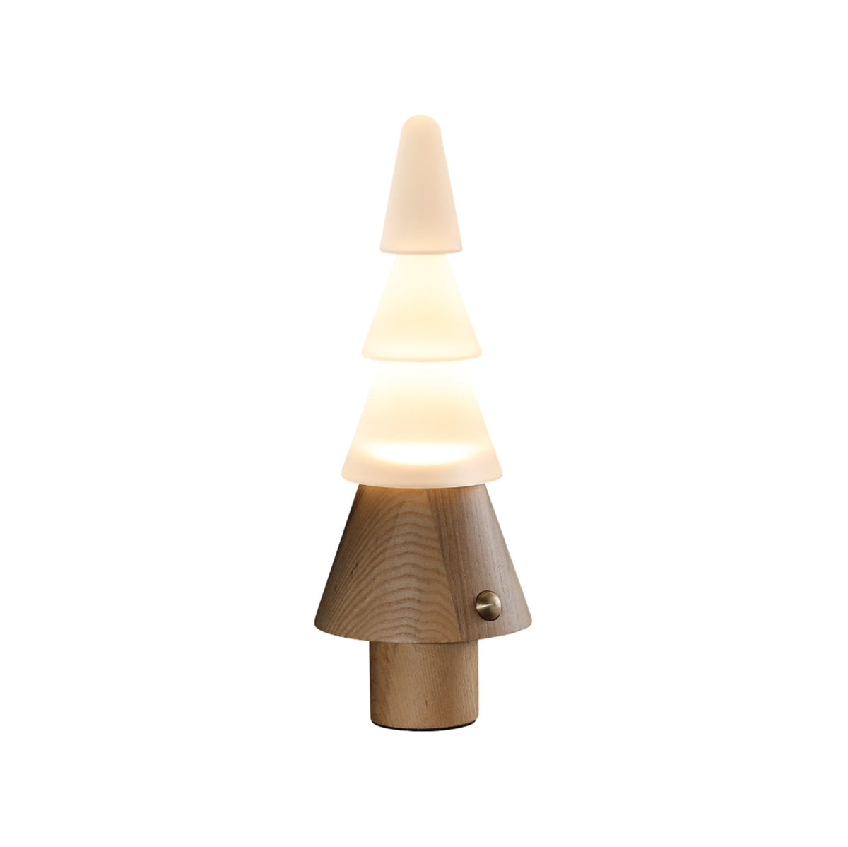 Sculptural Tree Table Lamp in Solid Wood with Dimmable LED