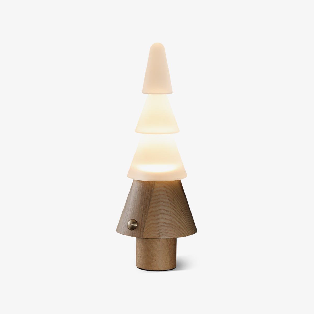 Sculptural Tree Table Lamp in Solid Wood with Dimmable LED