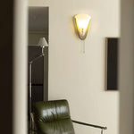 Geometric Gold Wall Sconce with Tassel Accent for Modern Interiors