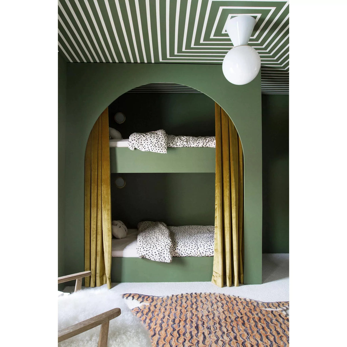 Trilo Globe Ceiling Light — Modern Opal Glass Flush Mount