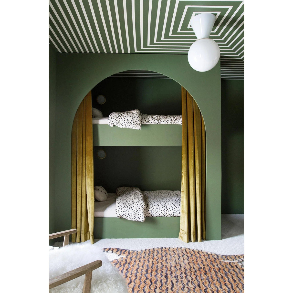 Trilo Globe Ceiling Light — Modern Opal Glass Flush Mount