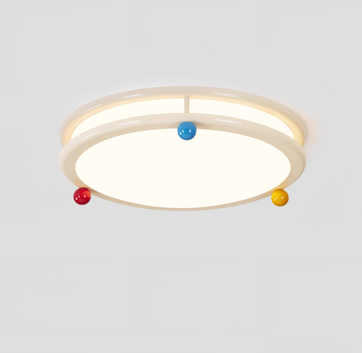 Trio Memphis Ceiling Light – Modern Flush Mount with Colorful Spheres