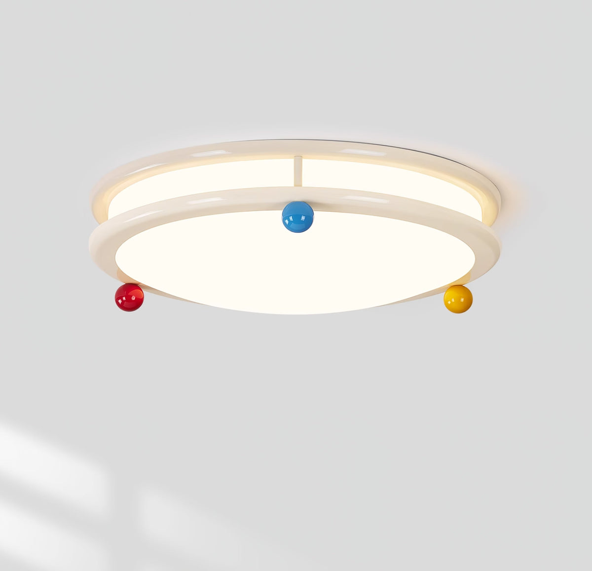 Trio Memphis Ceiling Light – Modern Flush Mount with Colorful Spheres