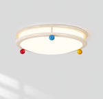 Trio Memphis Ceiling Light – Modern Flush Mount with Colorful Spheres