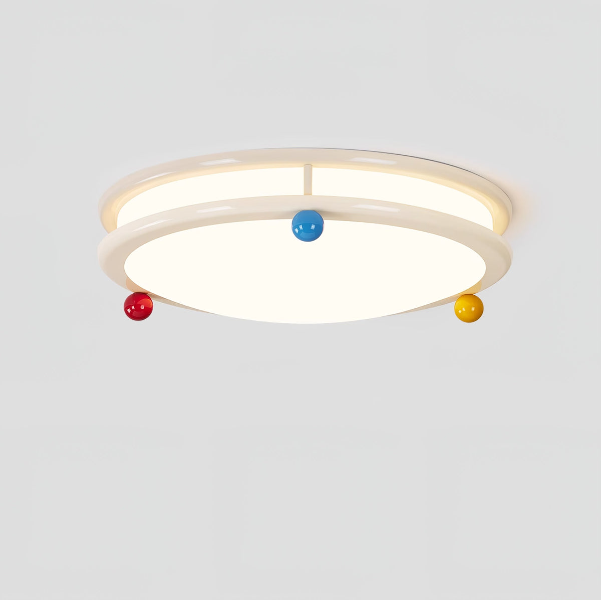 Trio Memphis Ceiling Light – Modern Flush Mount with Colorful Spheres
