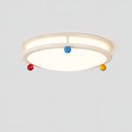 Trio Memphis Ceiling Light – Modern Flush Mount with Colorful Spheres