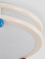 Trio Memphis Ceiling Light – Modern Flush Mount with Colorful Spheres