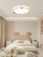 Trio Memphis Ceiling Light – Modern Flush Mount with Colorful Spheres