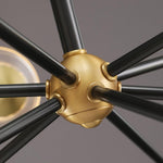 Tristan Brass & Acrylic LED Chandelier, Modern Multi-Head Pendant Light