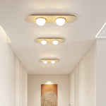 Trivara Triple Bar Ceiling Light in Travertine