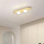 Trivara Triple Bar Ceiling Light in Travertine