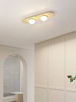 Trivara Triple Bar Ceiling Light in Travertine